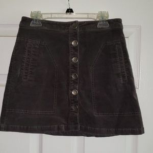 Forever 21 Gray velvet skirt
